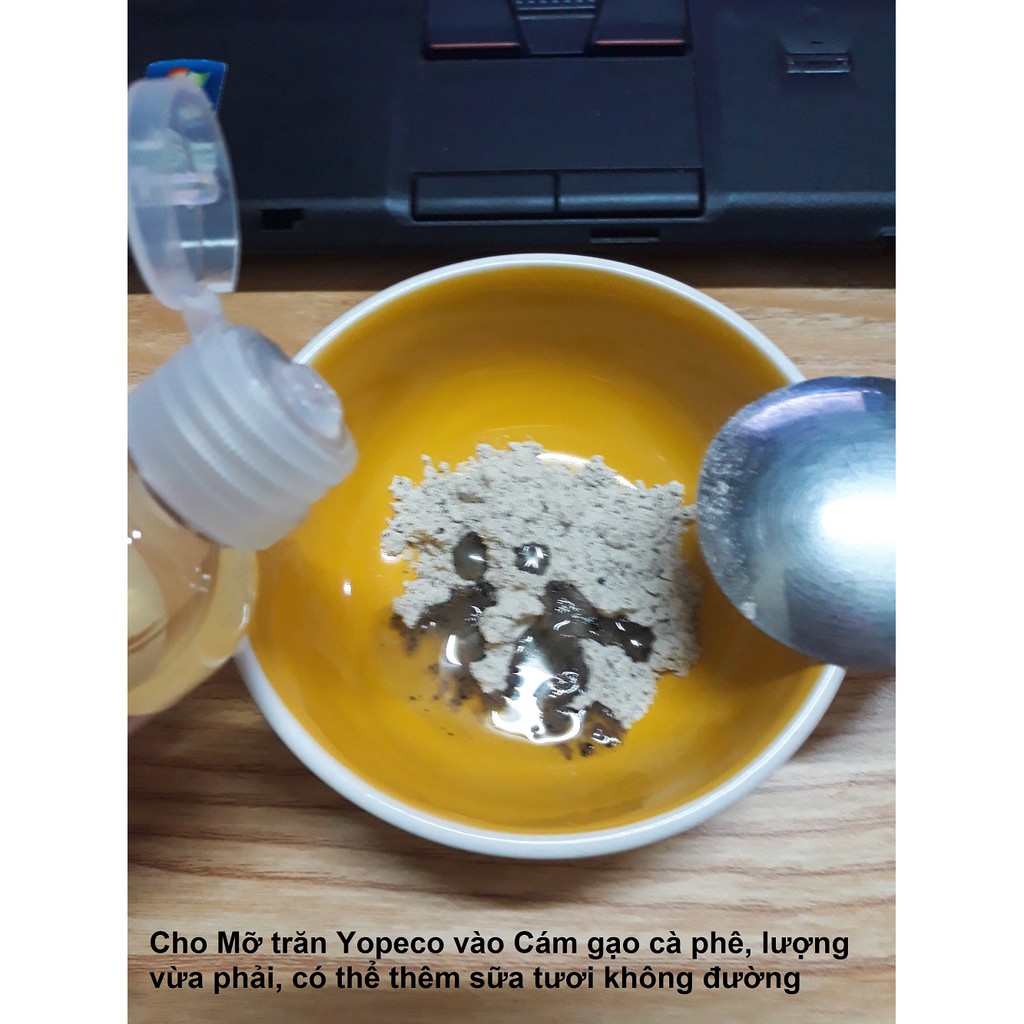 Combo Mỡ trăn Yopeco và Cám Gạo Cà Phê - tặng 1 Băng đô tai mèo xinh xắn