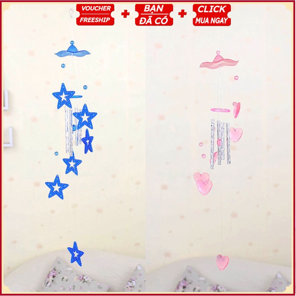 Chuông Gió Ngôi Sao - Mặt trời - Trái Tim - Cá Heo Decor