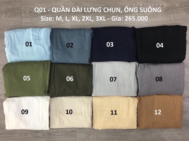QUẦN DÀI VẢI ĐŨI ỐNG SUÔNG LƯNG CHUN | BigBuy360 - bigbuy360.vn