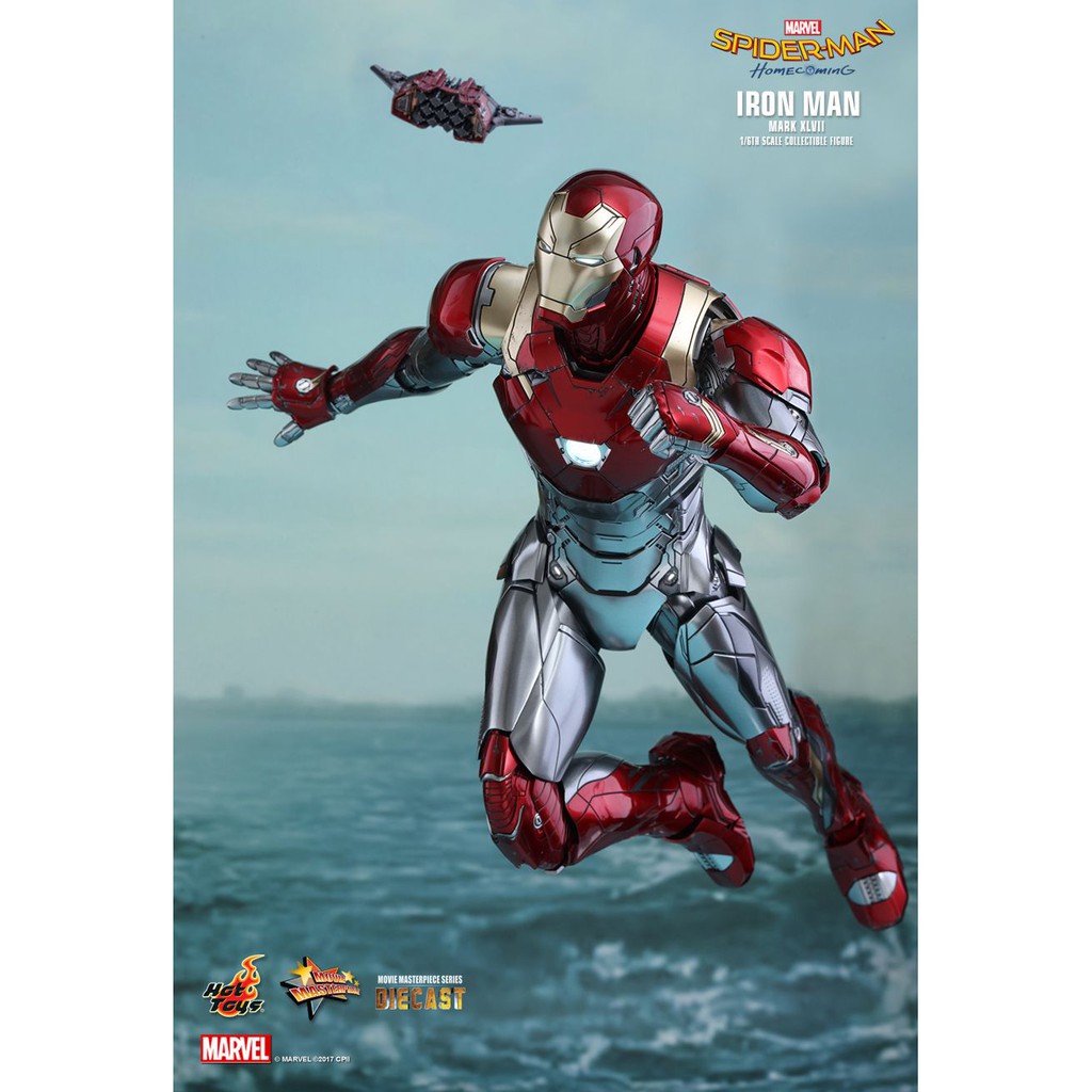 Mô hình Cao Cấp Hottoys SPIDER-MAN: HOMECOMING IRON MAN MARK 45