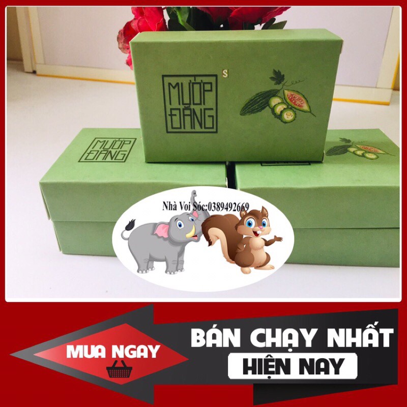 [Combo 3 Hộp] Xà Phòng Xà bông Mướp Đắng Organic sạch mát da, sát khuẩn, ngừa mụn lưng, rôm sảy mề đay dạng sáp (100gr)