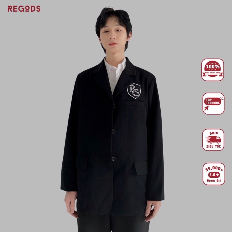 Áo blazer regods đen/ beige 99%