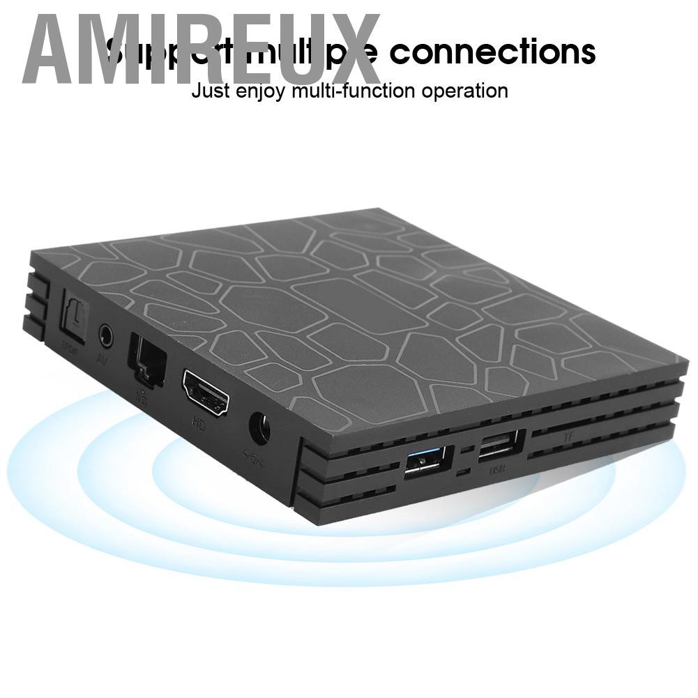 Đầu Tv Box Thông Minh Amirex T9 4k Tv Box 100 240v 4 + 32g Cho Android 9.0