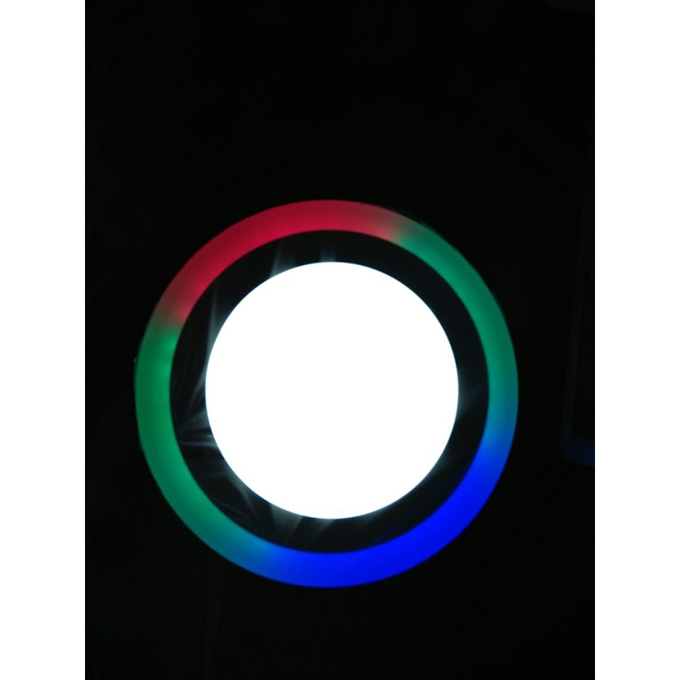 ĐÈN LED ỐP TRẦN ĐÈN ỐP TRẦN NỔI TRÒN 18+6W ÁNH SÁNG TRẮNG VIỀN NHIỀU MÀU TRANG TRÍ BAN CÔNG,HIÊN NHÀ