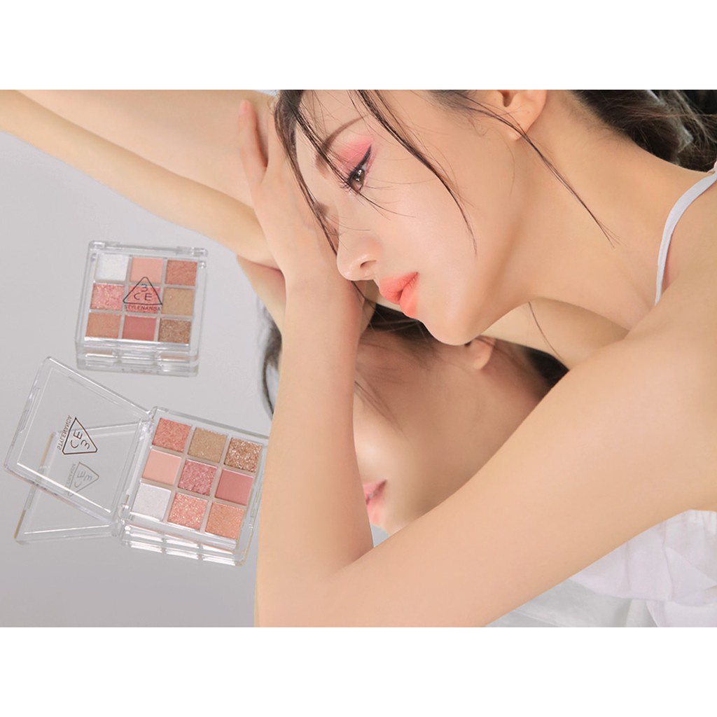Phấn Mắt 3CE Vỏ Trong Suốt Nhiều Màu Fullsize