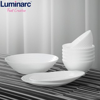 Bát/Bộ 10 bát (chén) ăn cơm thủy tinh Luminarc Harena 12cm N5418*10