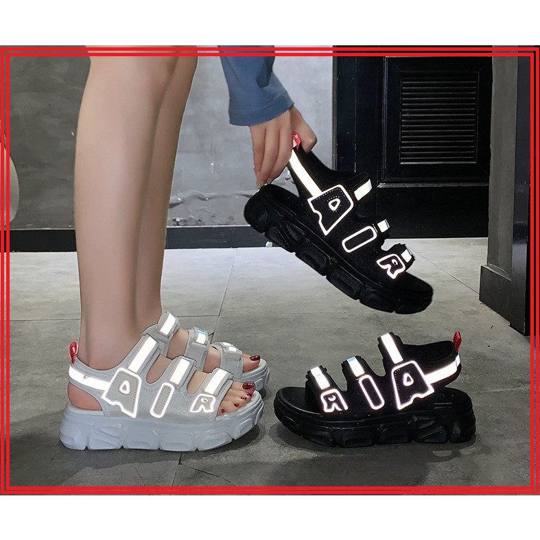 (2 Màu VIDEO) Sandal Nữ AIR 3 Quai Viền Phản Quang Kiểu Dáng Hàn Quốc MẪU MỚI NHẤT 2020