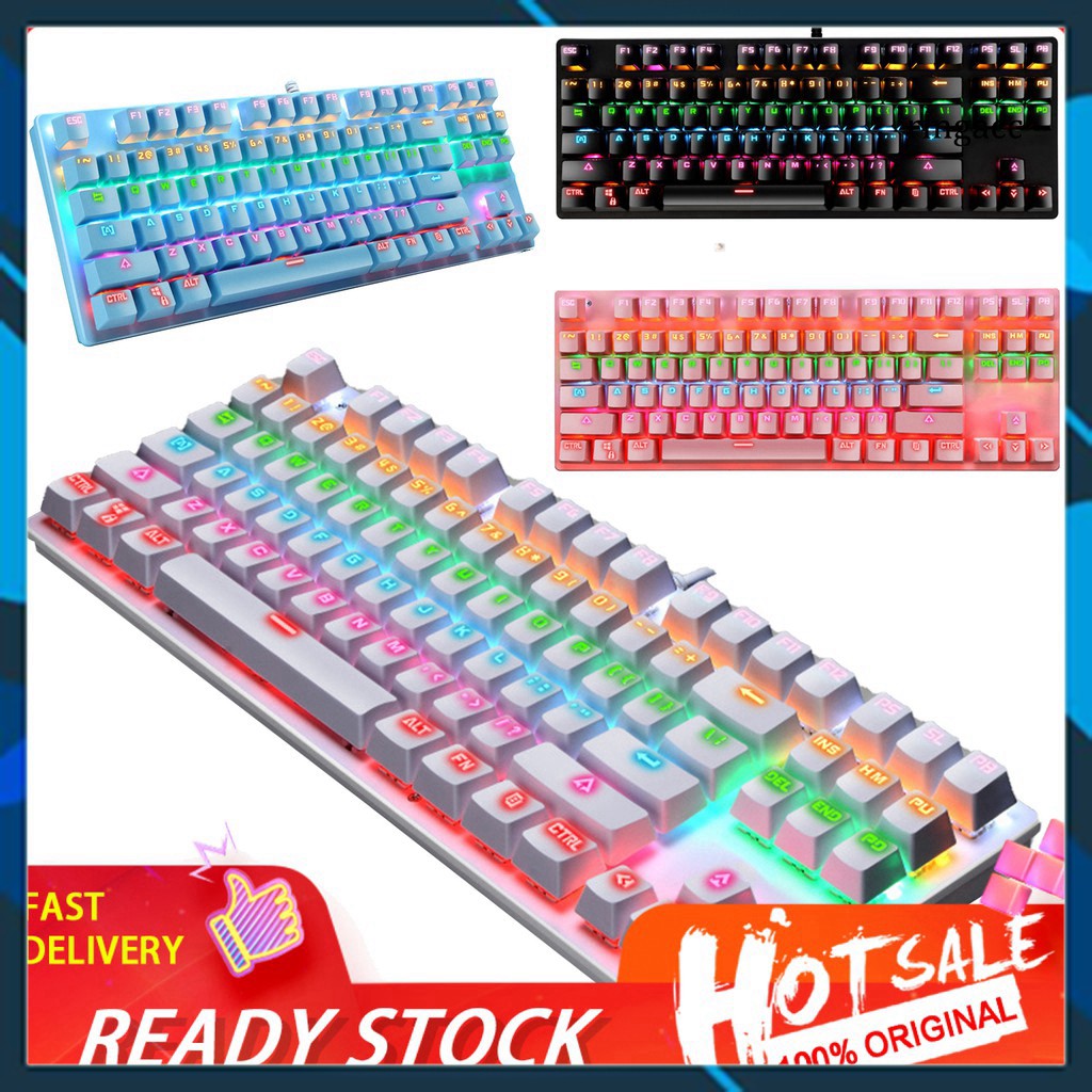 Bàn Phím Chơi Game Có Dây - K550 87 Phím Rgb Chơi Game Dùng Văn Phòng Cực Đã