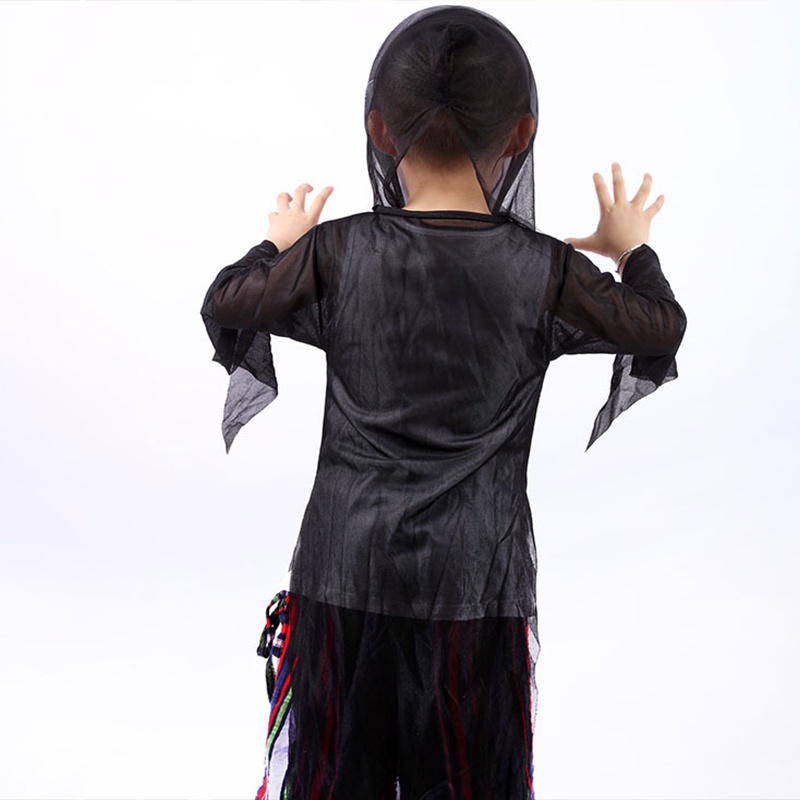 Trang phục halloween + mặt nạ hình bộ xương thời trang dự tiệc cho trẻ em AKKU