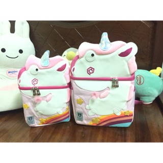 Balo đi học trẻ em giá rẻ BEDDY BEAR KỲ LÂN HỒNG SIZE TO
