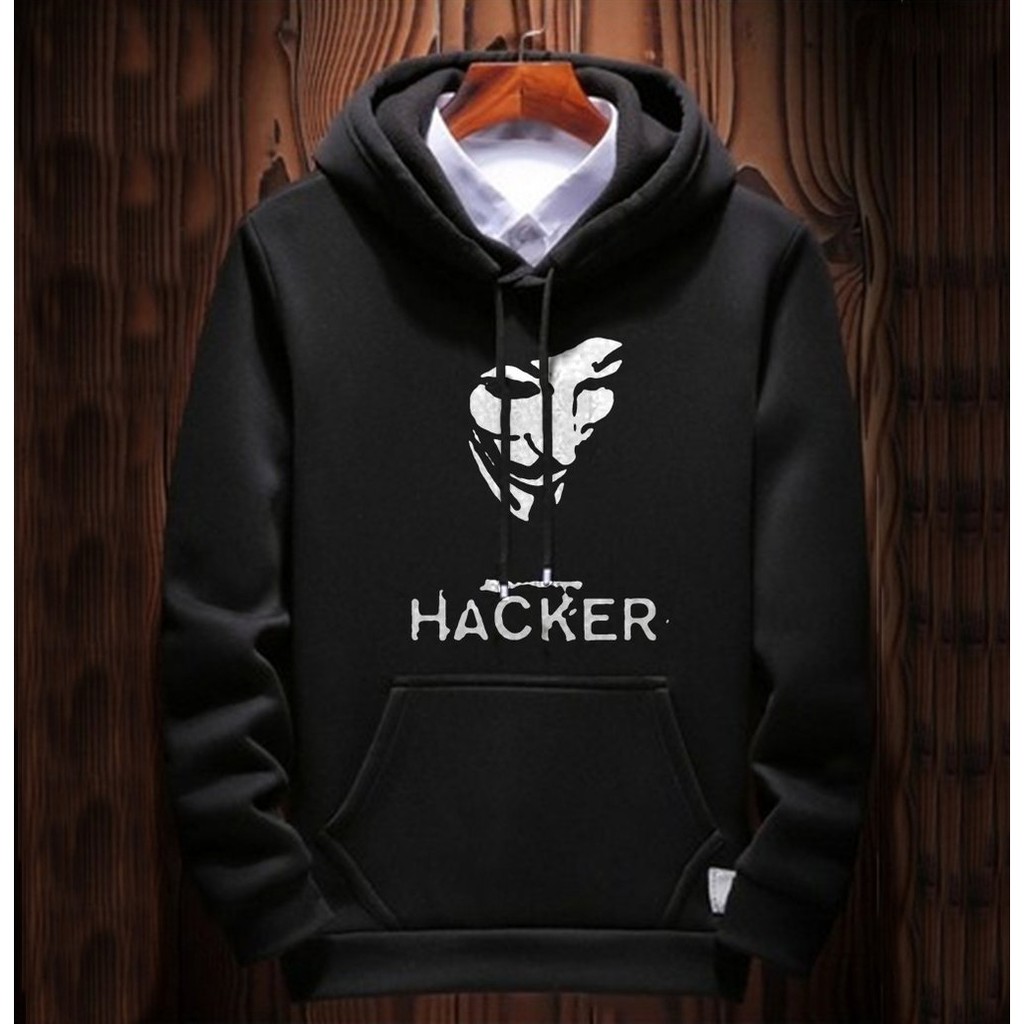 Áo Khoác Hoodie In Hình Hacker Cá Tính Hợp Thời Trang