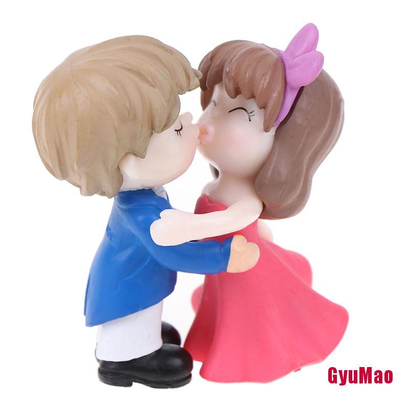 [rxGUMO] Mô Hình Cặp Đôi Lãng Mạn Thu Nhỏ Trang Trí Sân Vườn Nhà Búp Bê HDY
