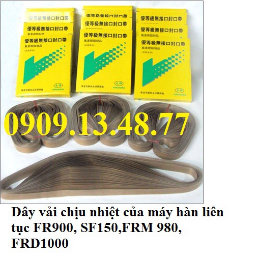 Combo 50 sợi dây hàn nhiệt 750x15mm,dùng cho máy ép túi nylon liên tục FR900, SF150, FR770