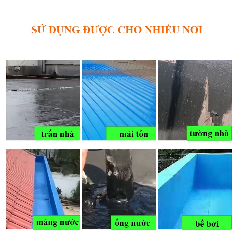 Sơn chống thấm, keo chống thấm X2000 gốc dầu- gốc nước sửa chữa vết nứt tường mái nhà trần sân thượng triệt để