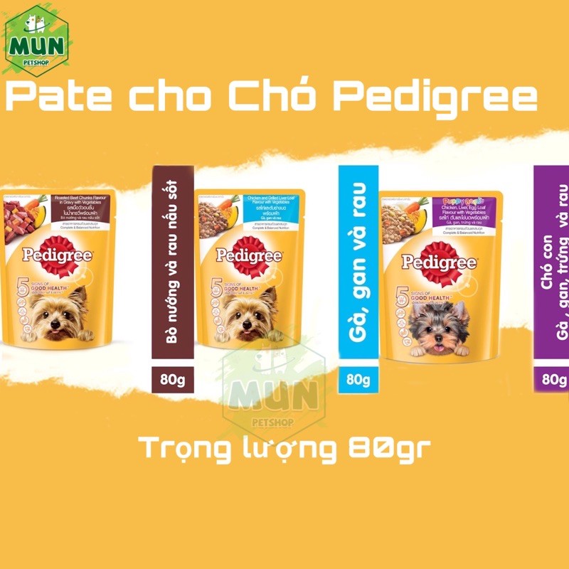 Pedigree pate ướt cho chó 80gr