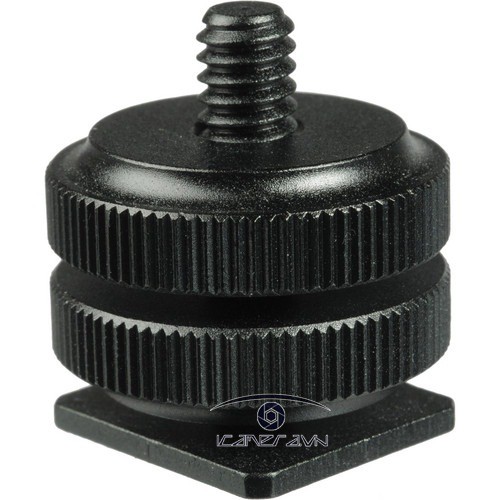 Ốc vít nối 1/4 female sang đế gài đèn máy ảnh máy quay Hotshoe adapter with 1/4&quot; thread