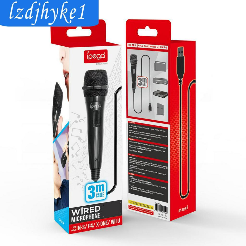 Micro Hát Karaoke Có Dây Cổng Kết Nối USB Cho Nintendo Switch