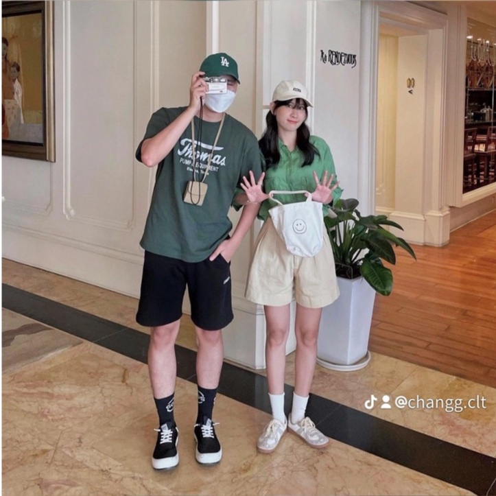 Áo Phông 3158 Dáng Rộng In Chữ Thomas Chất Cotton Khô Nam Nữ Mặc Đều Xinh | BigBuy360 - bigbuy360.vn