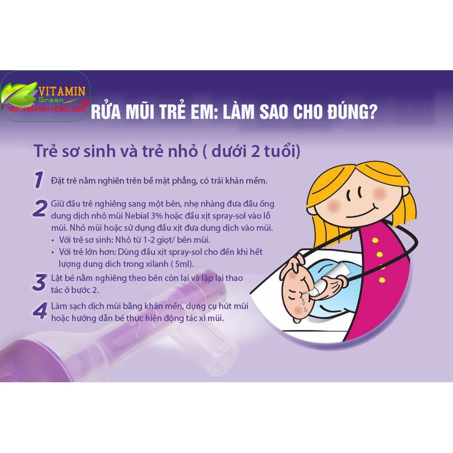 DUNG DỊCH NHỎ MŨI BUONA NEBIAL 3% FLACONCINI 20 ỐNG | NHẬP KHẨU CHÍNH HÃNG ITALIA