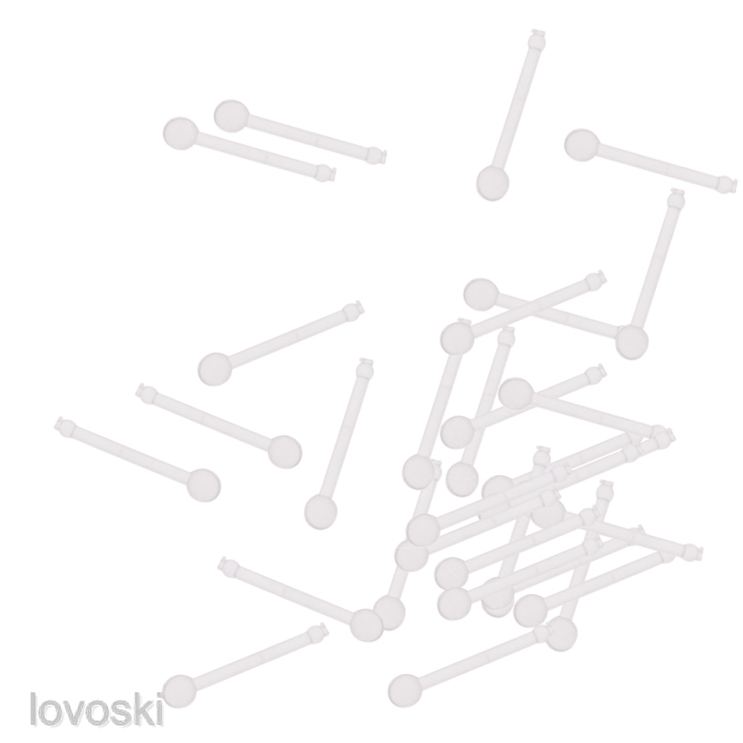 [Lovoski] Set 20 Khuyên Xỏ Mũi / Môi / Tai / Cơ Thể Trong Suốt 18g