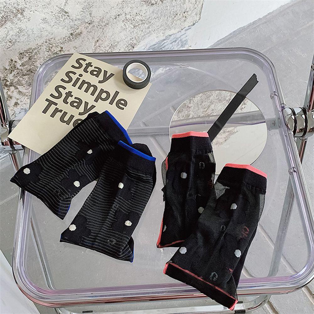 Vớ Cotton Lụa Thủy Tinh Trong Suốt Sáng Tạo Thời Trang Xu Hướng Mùa Hè Dành Cho Bạn Nữ Van