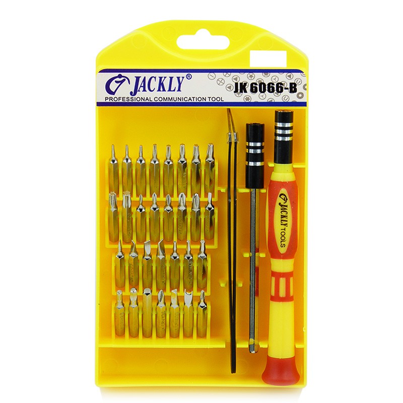 Bộ 32 món tua vít đa năng Jackly JK6066-B (Vàng)