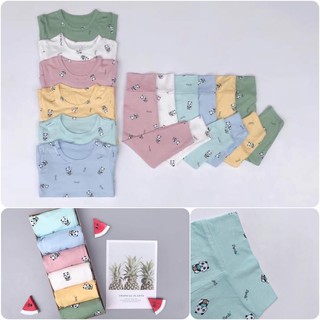 Bộ quần áo trẻ em thun lạnh quần cạp cao BB598 cho bé trai và bé gái