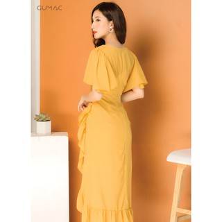 Đầm Maxi bèo GUMAC MS07951_VANG