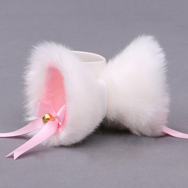 Nhật Bản Lolita Anime Kẹp Tóc Dễ Thương Lông Tai Mèo Kẹp Tóc với Bowknot Chuông Cosplay Trang Phục Snap Barrette