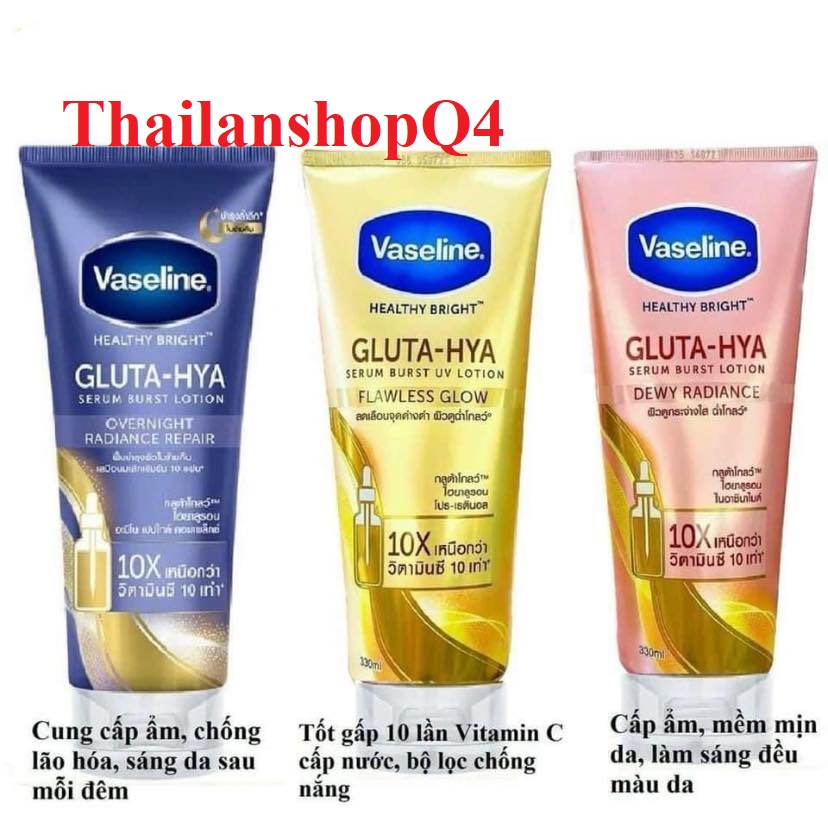 Serum dưỡng thể Vaseline 10X VÒI/ 50x/ 10x Thái Lan