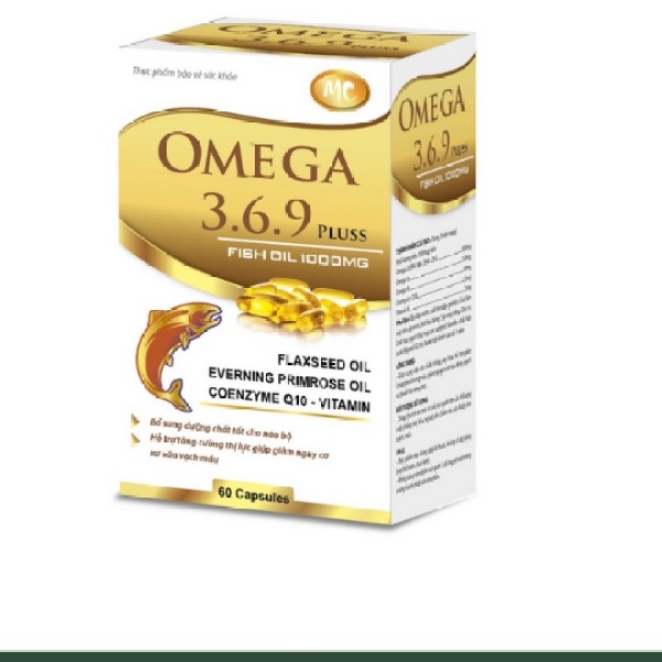 Omega 3.6.9 Plus Minh Chiến sáng mắt, đẹp da, tăng sức đề kháng, tốt cho hệ tim mạch - Lọ 60 viên nang
