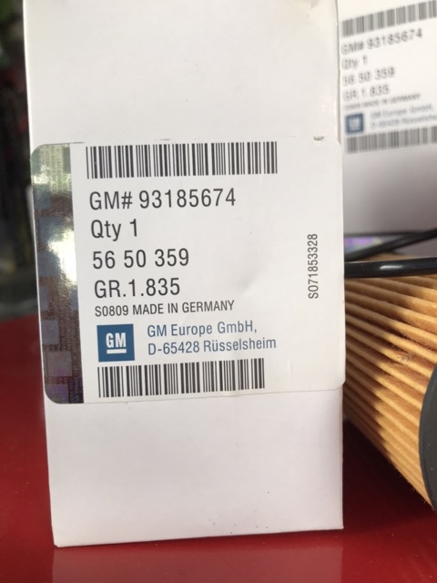 Lọc Nhớt Cruze LTZ, Orlando và Lacetti