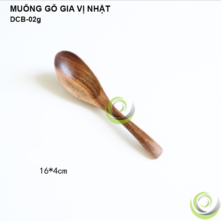 MUỖNG GỖ TỰ NHIÊN GIA VỊ NHẬT TRANG TRÍ BẾP ĐẠO CỤ CHỤP ẢNH SẢN PHẨM INS DCB-02