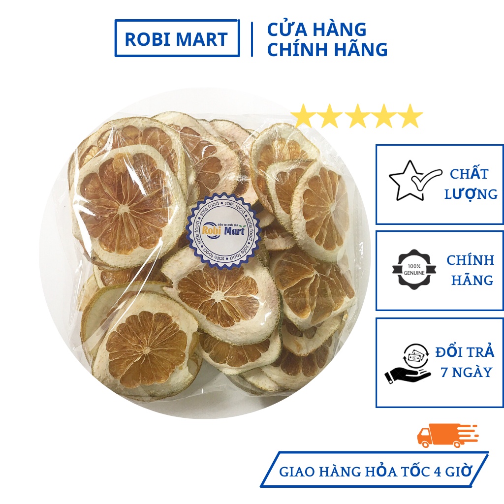 Bưởi thái lát sấy lạnh Robimart gói 20 gram