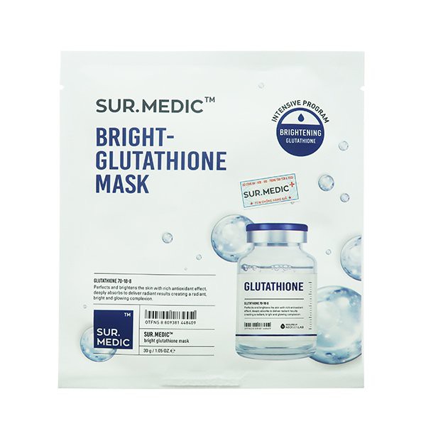 Mặt Nạ Dưỡng Trắng Da Khóa ẩm Surmedic Sur.Medic Bright Glutathione Mask