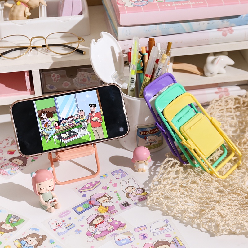 Giá đỡ điện thoại hình chiếc ghế đa năng kiểu dáng đáng yêu