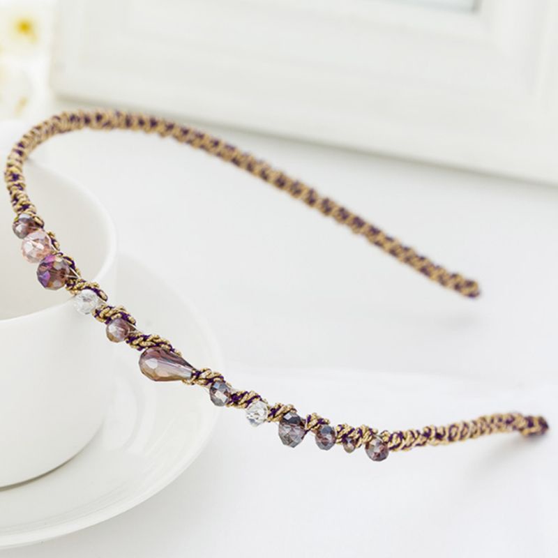 Băng Đô Đính Đá Lấp Lánh Phong Cách Hàn Quốc Sang Trọng Dành Cho Nữ YOUYO