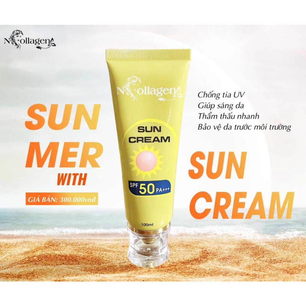 Kem Chống Nắng và dưỡng trắng da Ncollagen 100ml