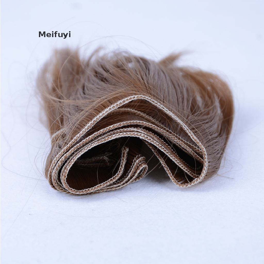 [Meifuyi] 10cmx100cm DIY Welf Fringe Wig High-temperature Wire Hair for 1/3 1/4 BJD Doll COD