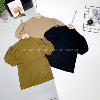 Áo Len Tay Bồng Ngắn Tiểu Thư