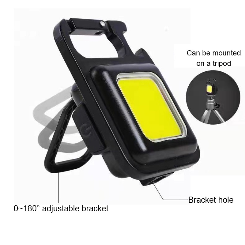 Đèn Cob Mini Sạc USB, Đèn Pin Móc Khóa,Đèn Led COB Khẩn Cấp Đa Có Thể Năng Sạc Lại Kèm Móc Khóa Nhỏ Gọn Tiện Dụng