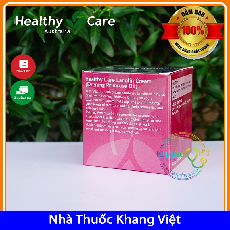 Kem Dưỡng Da Từ Nhau Thai Cừu Và Tinh Dầu Hoa Anh Thảo - HEALTHY CARE LANOLIN 100GR (CHUẨN ÚC)[Date 2023]