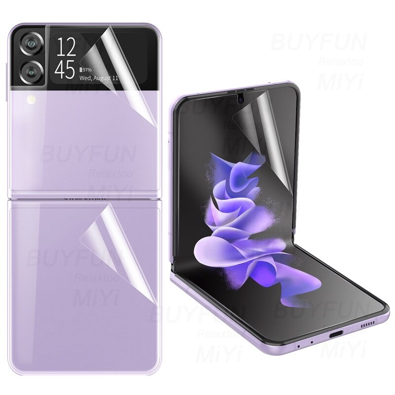 Miếng dán bảo vệ mặt trước + mặt sau + camera cho Galaxy Z Flip 3 (có bán lẻ)