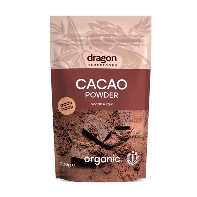 Bột Cacao Thô Hữu Cơ Dragon Superfood 200g/ Raw Organic Cacao