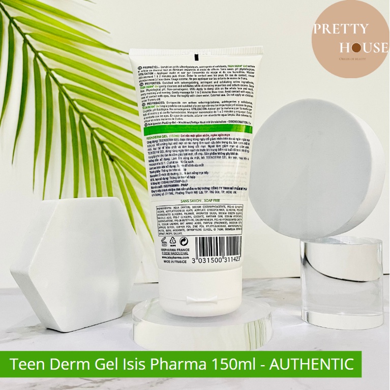 Sữa rửa mặt, giảm nhờn, ngừa mụn TEEN DERM GEL ISIS PHARMA