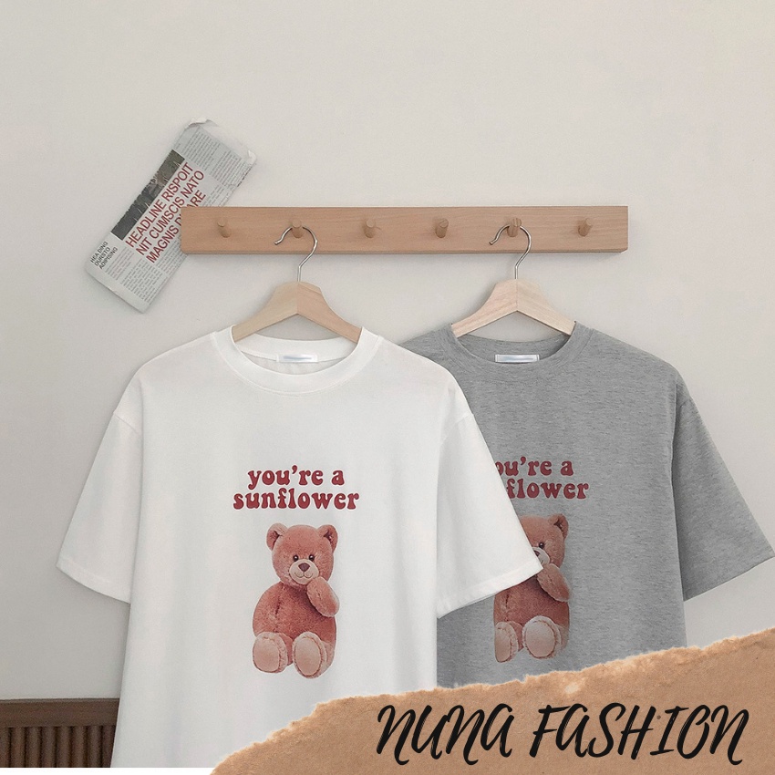 Áo thun nam nữ áo phông nam nữ đẹp unisex form rộng tay ngắn in hình cổ tròn NUNA FASHION AT11