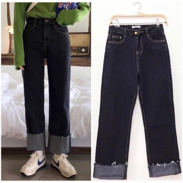 Quần jeans đen ulzzang