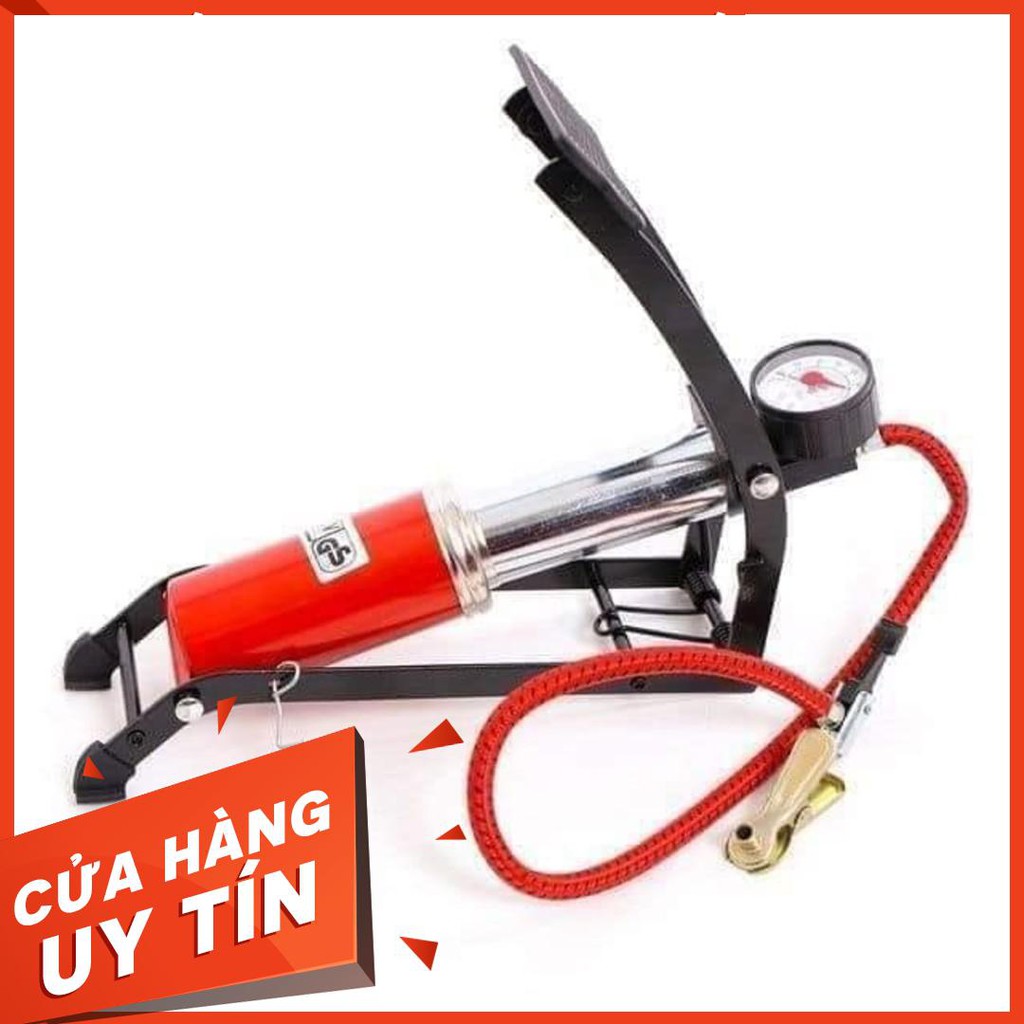 Bơm Đạp Chân Đa Năng Cho Xe Đạp,Xe Máy, Bể Phao, Xuồng Hơi. Bơm Hơi Đạp Chân Bền Đẹp Giá Rẻ Hàng Mới Về