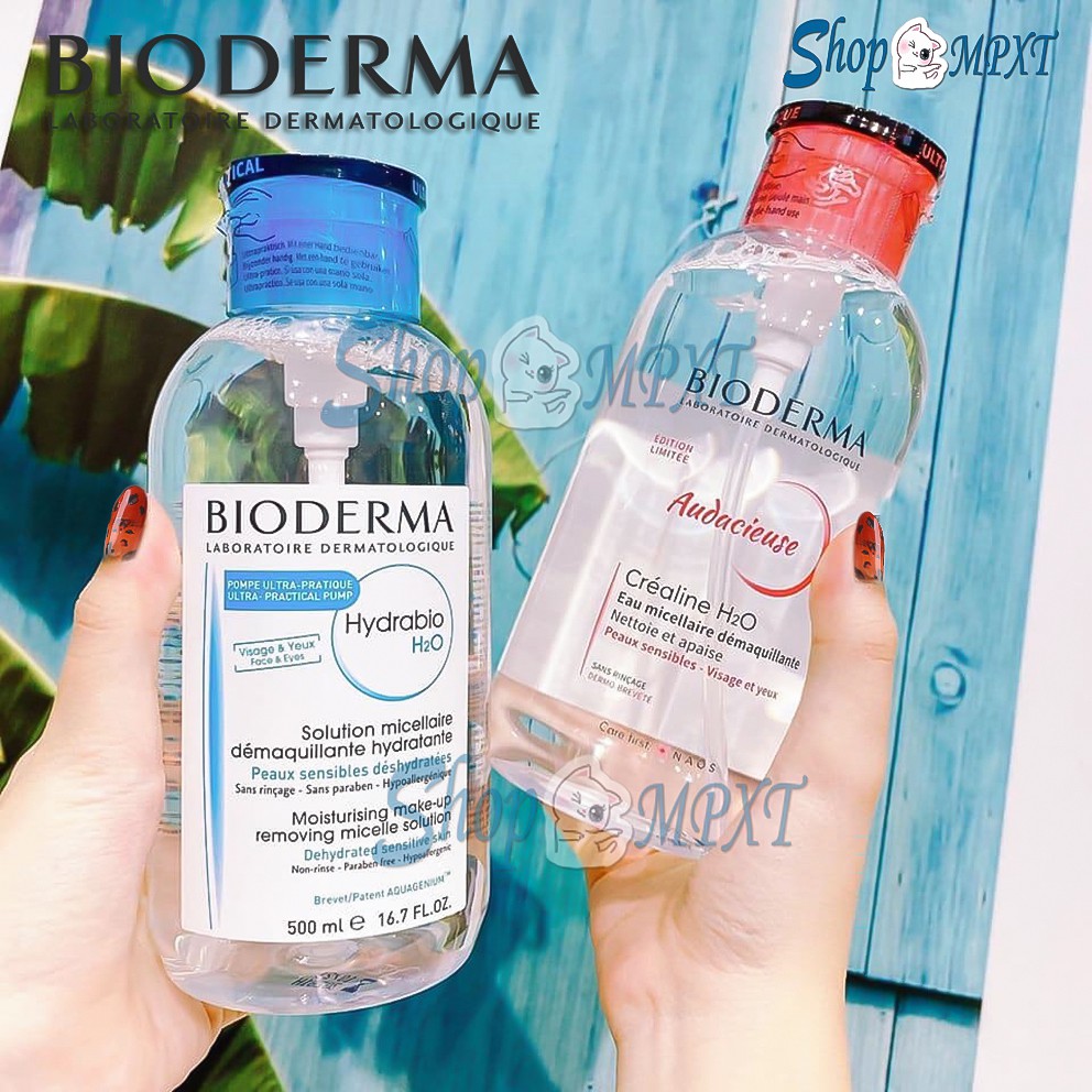 💦AUTH💦 Nước tẩy trang Bioderma Pháp H2O Xanh - Hồng 500ML [Mẫu Mới] | BigBuy360 - bigbuy360.vn