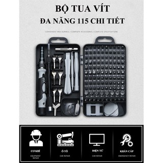 Bộ vít 115 chi tiết bộ công cụ sửa chữa dụng cụ kỹ thuật số điện thoại di động máy tính bảng tay cầm chống trượt cao cấp